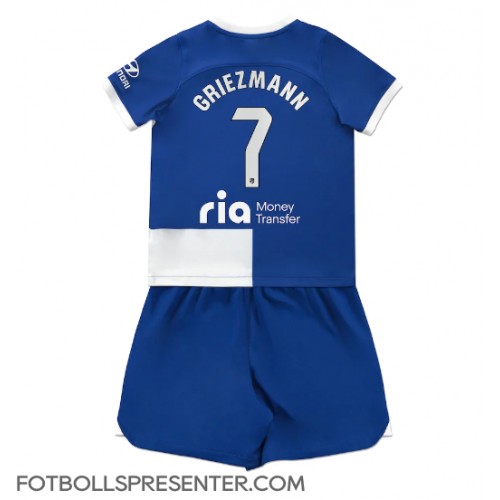 Atletico Madrid Antoine Griezmann #7 Bortatröja Barn 2023-24 Kortärmad (+ korta byxor)